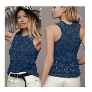 Anthropologie Pilcro Sleeveless Sweater Made In Italy - Size XL